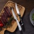 Hot Sale Premium Stainless Steel Handle Steak Knife Set for Cooking with Serrated Blades and ABS