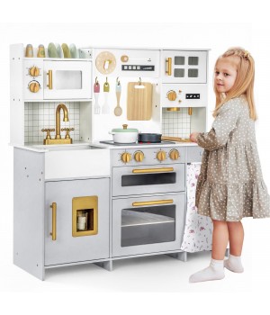 Girls Cooking Kitchen Toys Wooden Pretend Play Kitchen Simulation Cooking Utensils Set Wooden Simulation Kitchen Set Toys