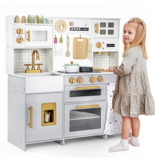 Girls Cooking Kitchen Toys Wooden Pretend Play Kitchen Simulation Cooking Utensils Set Wooden Simulation Kitchen Set Toys