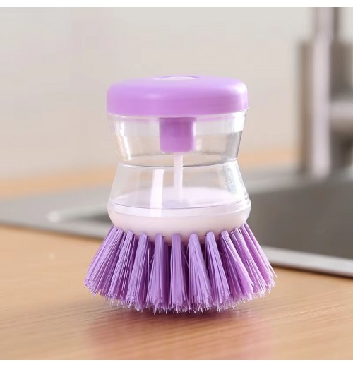 New Design Kitchen Household Wash Tools Utensils Sink Scrubber Liquid Plastic Dish Pot Cleaning Brush