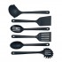 BPA Free Dishwasher Safe RPET Utensils Set Kitchen Cooking Black Utensils