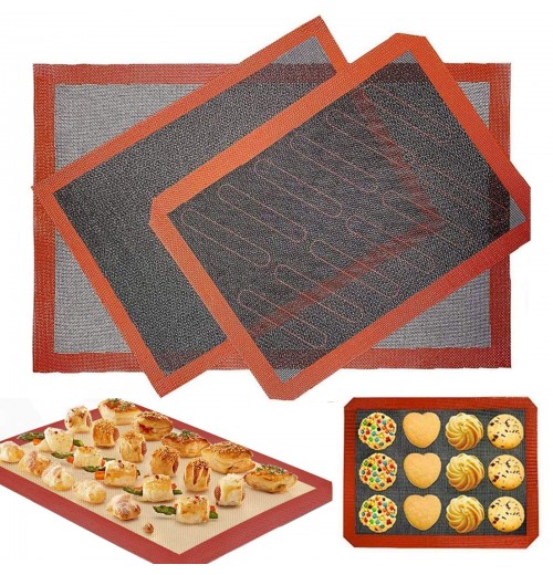 Non-stick Silicone Dough Rolling Mat Silicone Grill Liner Manufacturer Rectangle Baking & Pastry Utensils