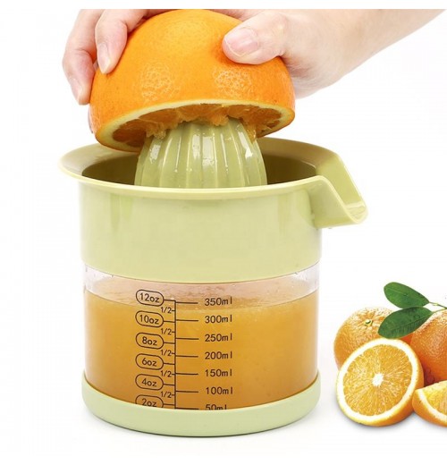 Kitchen Accessories Manual Hand Citrus Lemon Orange Fruit Juicer Squeezer With Built-In Measuring Cup