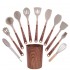 12-piece Kitchen utensils BPA-Free Silicone Custom LOGO cooking Tools Kitchen Accessories Kitchen Tools With Wood Handle