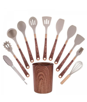 12-piece Utensils Kitchen Set Camping Cooking Kitchen Wares Set Cooking Utensil Non Stick Silicone Kitchen Utensils Set