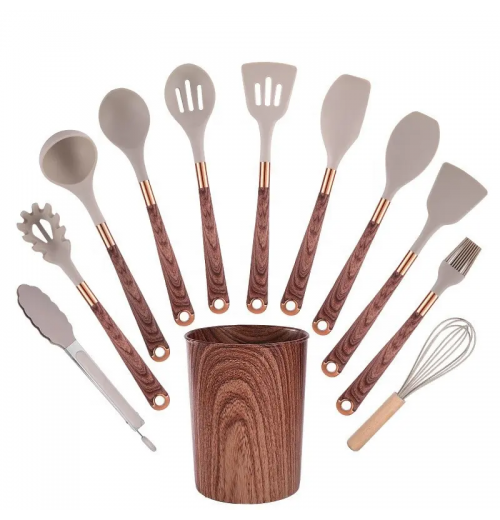 12-piece Utensils Kitchen Set Camping Cooking Kitchen Wares Set Cooking Utensil Non Stick Silicone Kitchen Utensils Set