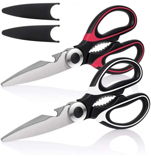 Heavy Duty Kitchen Scissors Dishwasher Safe All Purpose Utility Sharp Stainless Steel Cooking Kitchen Shears