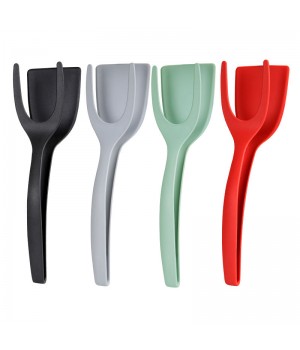 2 In 1 Grip And Flip Spatula Tong Egg Flipper Spatula Multi-purpose Non-Stick Kitchen Shovel For Bread Fish Pancake Toast