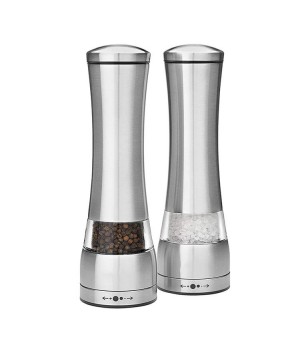 Kitchen Stainless Steel Manual Salt Pepper Grinder Set With Ceramic