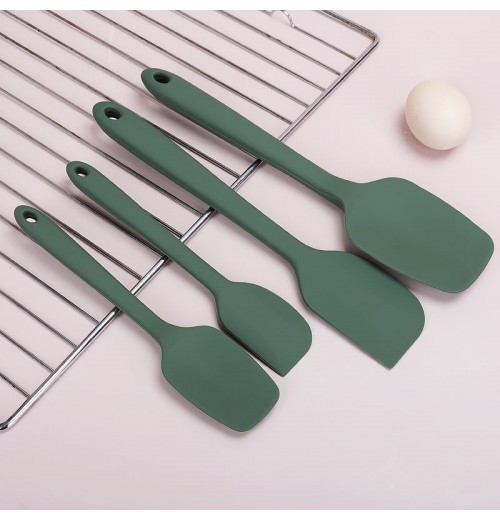 Custom Logo Best Heat Resistant Kitchen Cookware Accessories 4 Pack Silicone Spatula