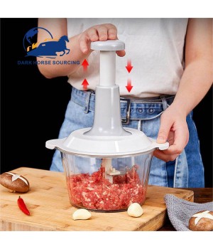 1.5L 2L Multifunction Household Press Type Manual Vegetable Grinder Press Type Garlic Onion Meat Grinders