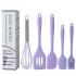 5Pcs Wholesale Food Grade Silicone Kitchen Utensils Items Kitchen Cooking Accessories Tool Set